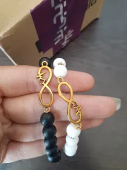 دستبند طرح بینهایت کد BE01 مجموعه 2 عددی