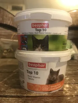 قرص مولتی ویتامین گربه بیفار مدل Top بسته ۱۸۰ عددی