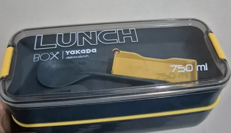 ظرف غذا مدل 750 به همراه قاشق و چنگال