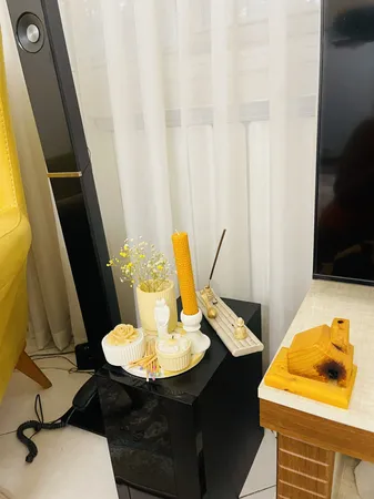 ست 6 تکه دکوری بتنی مدل رومیزی طرح باغ