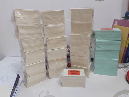 مقوا مدل Felash سايز 6x9 سانتی متر بسته 220 عددی