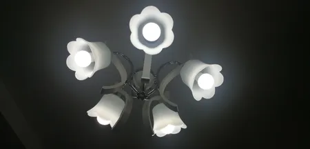 لوستر چشمه نور 5 شعله کد 888/5WT