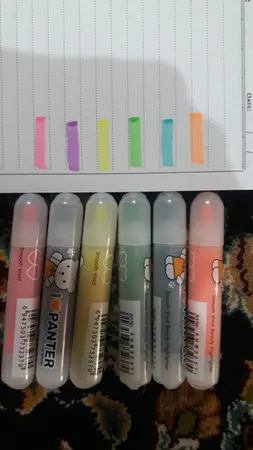 ماژیک علامت گذار 6 رنگ پنتر سری M and G مدل I Love Panter