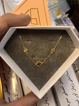 دستبند زنجیری طلا 18 عیار زنانه گالری رحمانی مدل ونکلیف کد B12