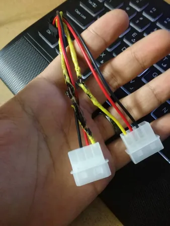 کابل برق کارت گرافیک 6 پین به 4 پین مدل 5G