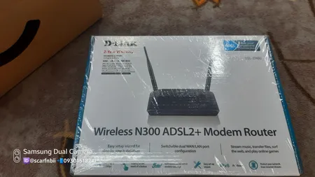 مودم روتر ADSL2 Plus بی‌ سیم N300 دی-لینک مدل DSL-2740U