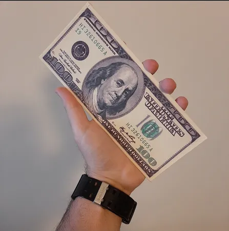 کیف پول طرح 100 دلار کد cm100sef