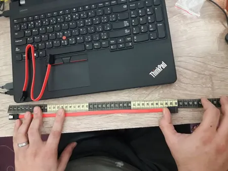 کابل دیتا SATA 3 مدل 12CF1 طول 0.5 متر بسته 2 عددی