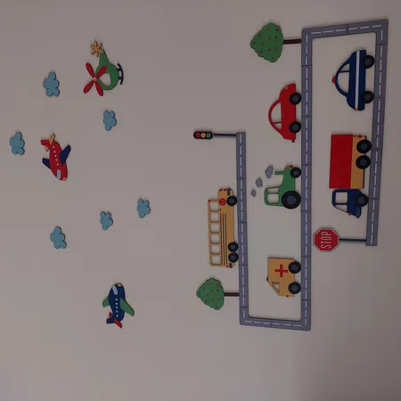 استیکر چوبی باروچین طرح Transportation