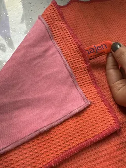 دستمال میکروفایبر ناژه مدل AL بسته 3 عددی