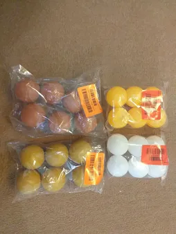 توپ پینگ پنگ کد 012 بسته 6 عددی