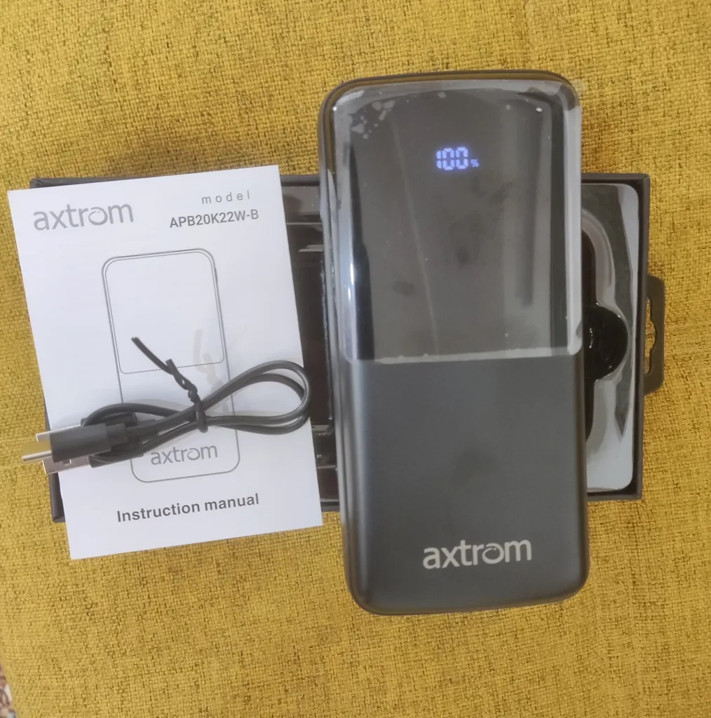 پاوربانک 18 وات اکستروم مدل APB20K22W-B ظرفیت 20000 میلی آمپر ساعت