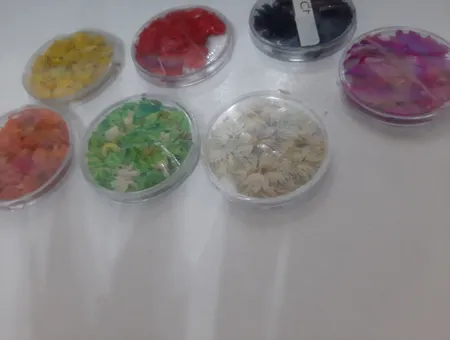 گل خشک چلیپا مدل رزین اپوکسی بسته 7 عددی