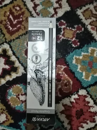 مداد مشکی آریا کد 3001 بسته 12 عددی