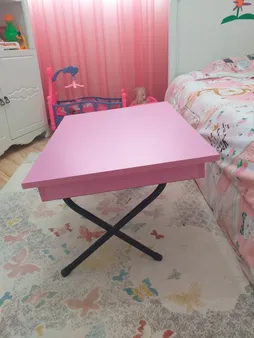 میز تحریر پایه کوتاه باکسدار سایز 70*50 (ضدخش،تاشو،تنظیم شونده ارتفاع)