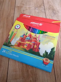 مداد رنگی 2+24 رنگ آریا مدل 3017