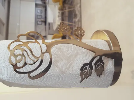 پایه رول دستمال کاغذی برنوا مدل گل صدپر کد S.1