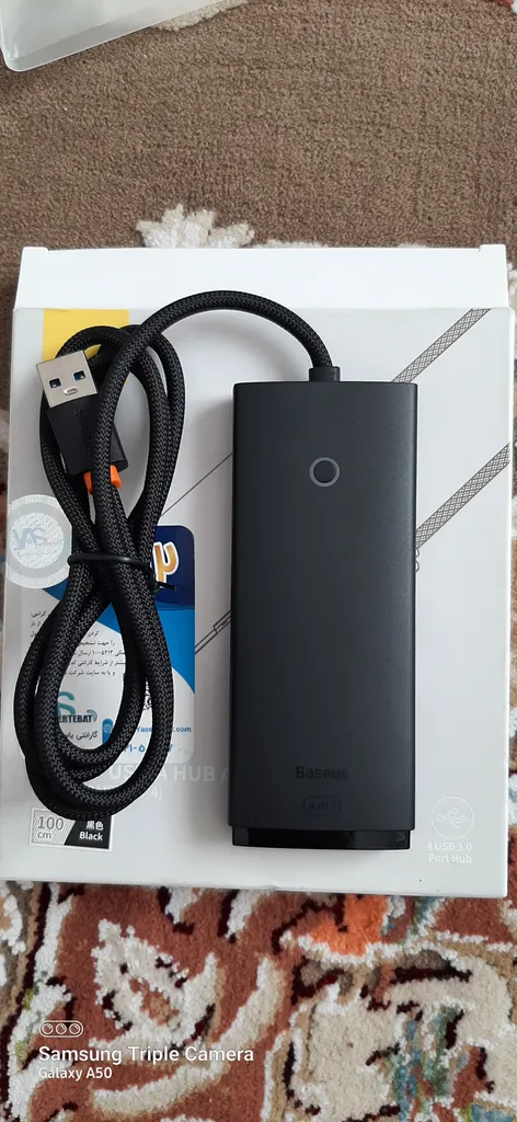 هاب 4 پورت usb3 باسیوس مدل Hub Lite Series -WKQX030101