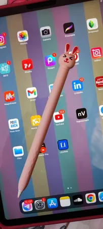 کاور آها استایل مدل PT129-2 خرگوش مناسب برای قلم لمسی اپل سری 2