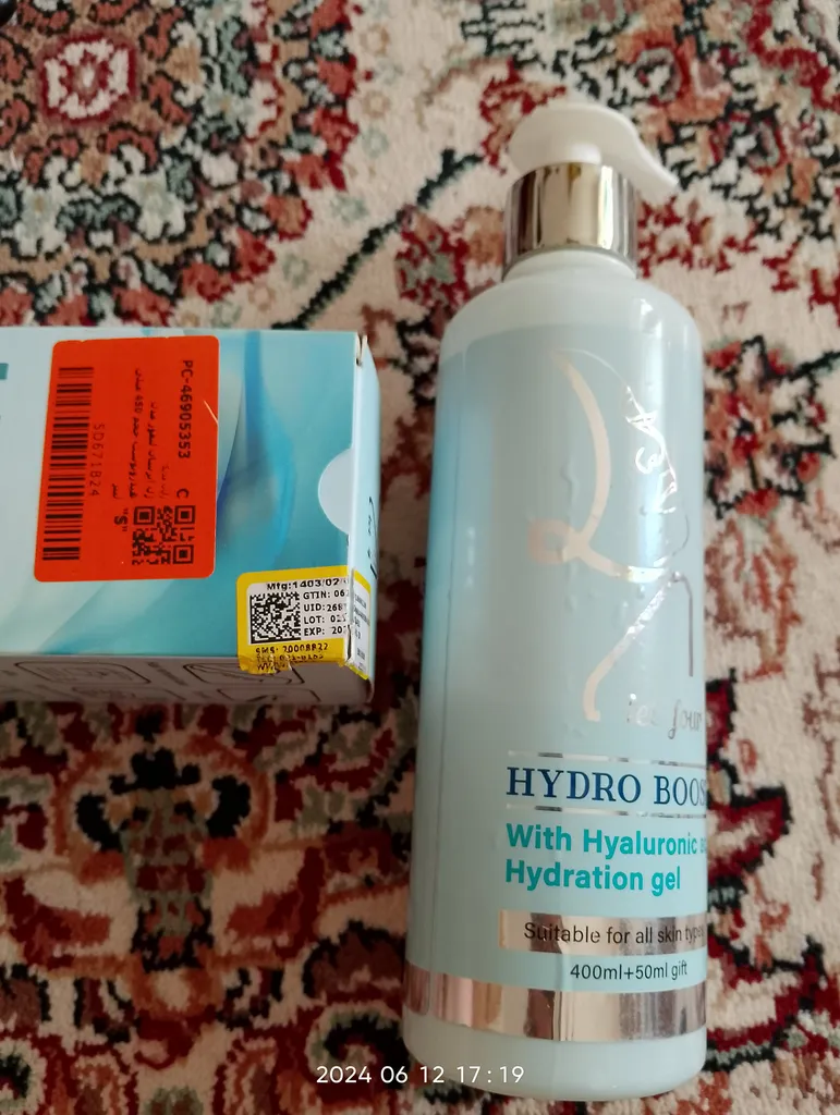 ژل آبرسان لتفور مدل هیدروبوست حجم 450 میلی لیتر