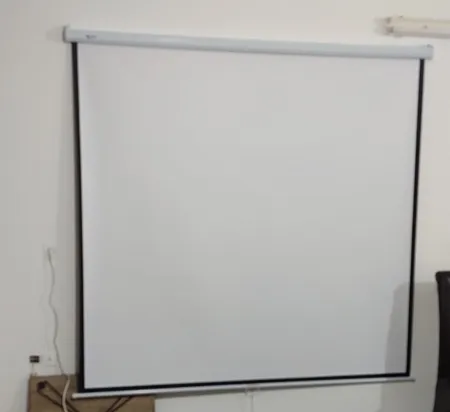 پرده نمایش دستی پروژکتور اسکوپ پارچه عالی سایز 200x200