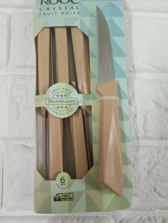 کارد میوه‌خوری روک مدل تیغه دندانه دار مجموعه شش عددی