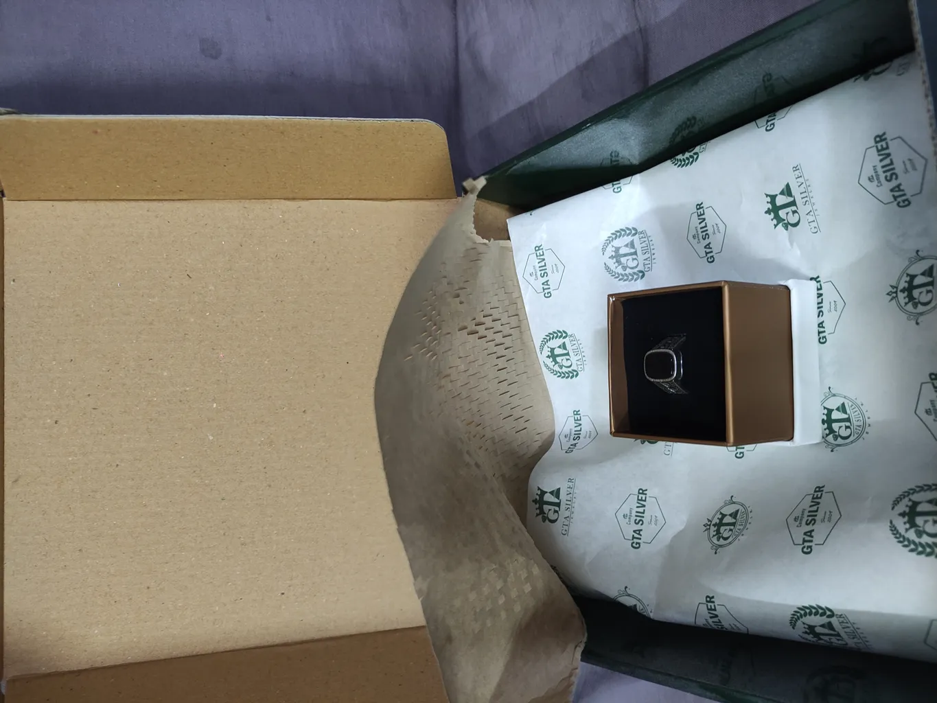 انگشتر نقره مردانه جی تی ای مدل مارگازیت