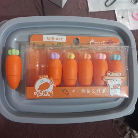 ماژیک علامت گذار مدل هویج کد 809 بسته 6 عددی