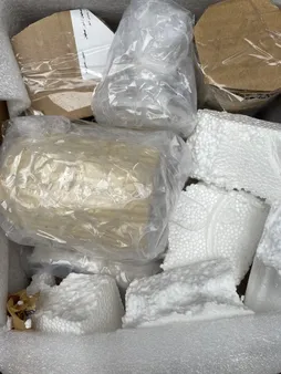 ست 6 تکه دکوری بتنی مدل رومیزی طرح باغ