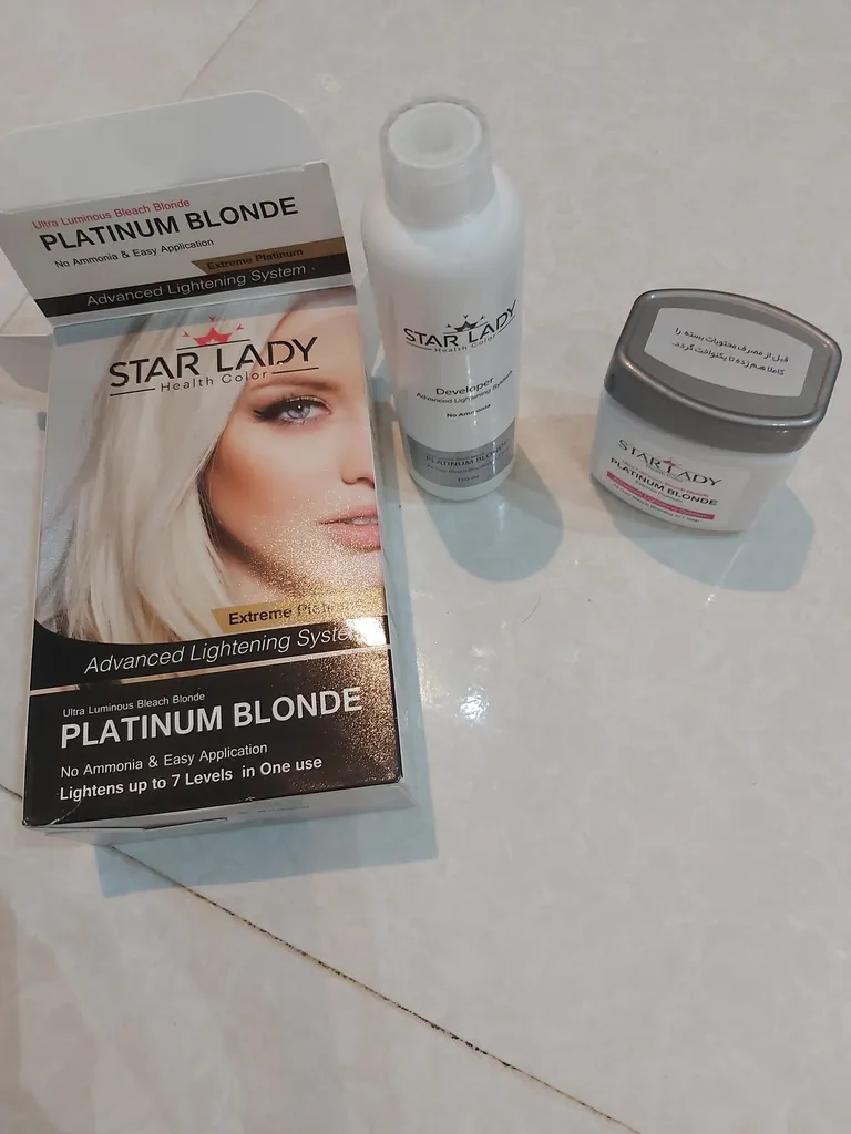 کرم پلاتینه رنگ مو استار لیدی مدل Blonde حجم 120 میلی لیتر