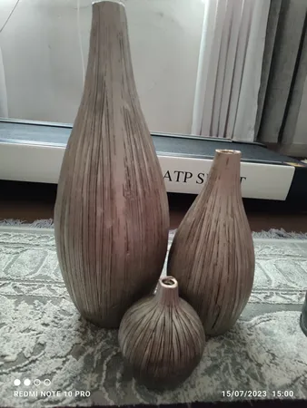 گلدان مدل سالونگ مجموعه 3 عددی