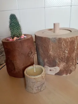 گلدان چوبی فیل چوب مدل GCH_ch