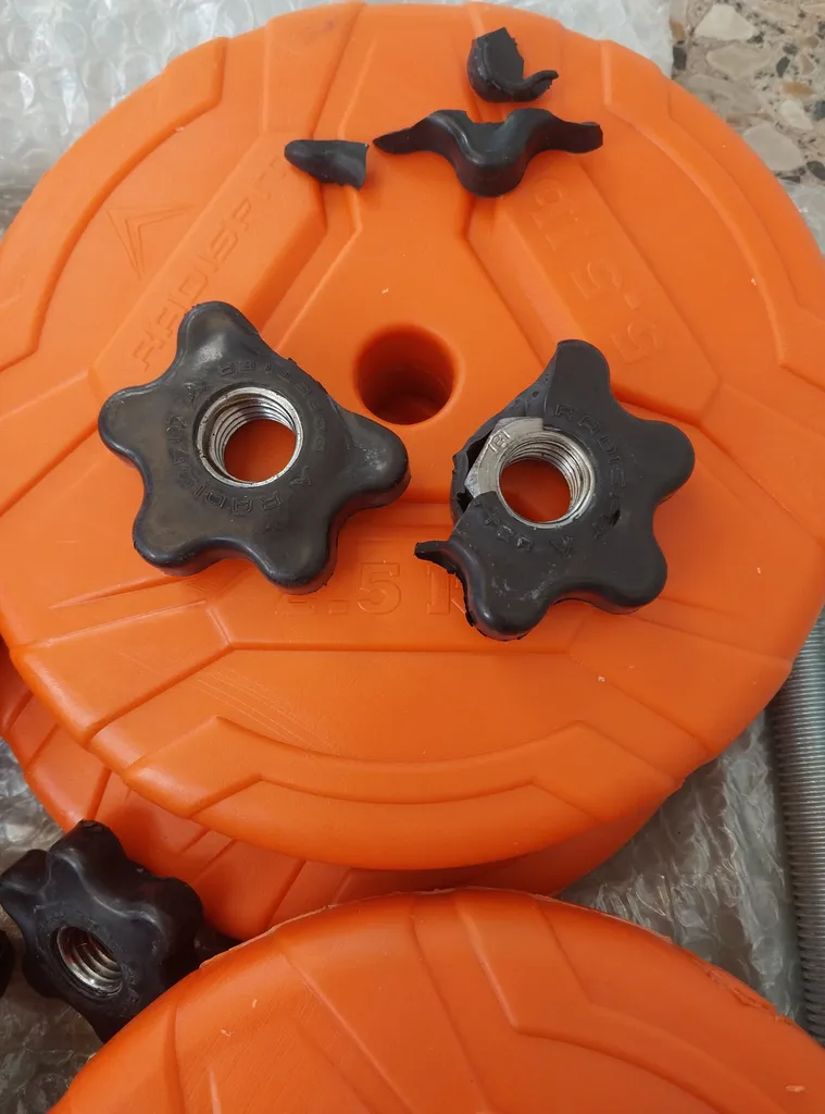 دمبل رادیس فیت مدل DVPO 10-2500 وزن 10 کیلوگرم بسته دو عددی