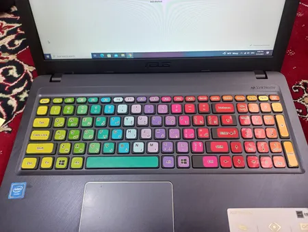 برچسب کیبورد طرح پالت کد 1 با حروف فارسی