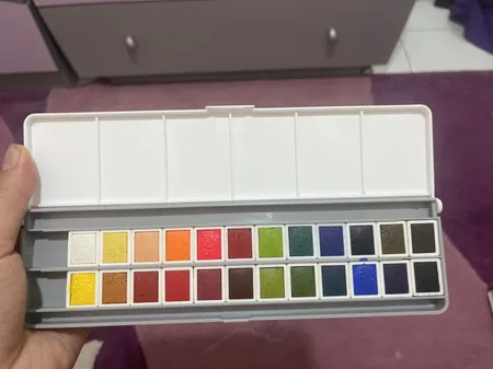 آبرنگ 24 رنگ آقا میری کد 564