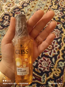 تجریه خرید روغن مو گلیس مدل Daily Oil حاوی روغن آرگان و ویتامین ای حجم 75 میلی لیتر