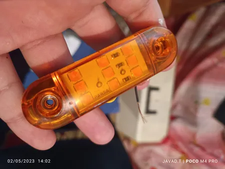 چراغ خطر موتورسیکلت مدل نانو الکترونیک کد Y202X5 مجموعه 5عددی