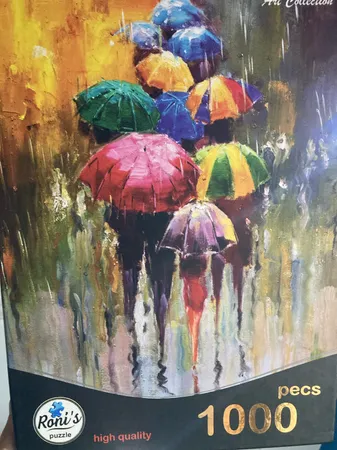 پازل 1000 تکه رونیز مدل چترهای رنگی کد 07781