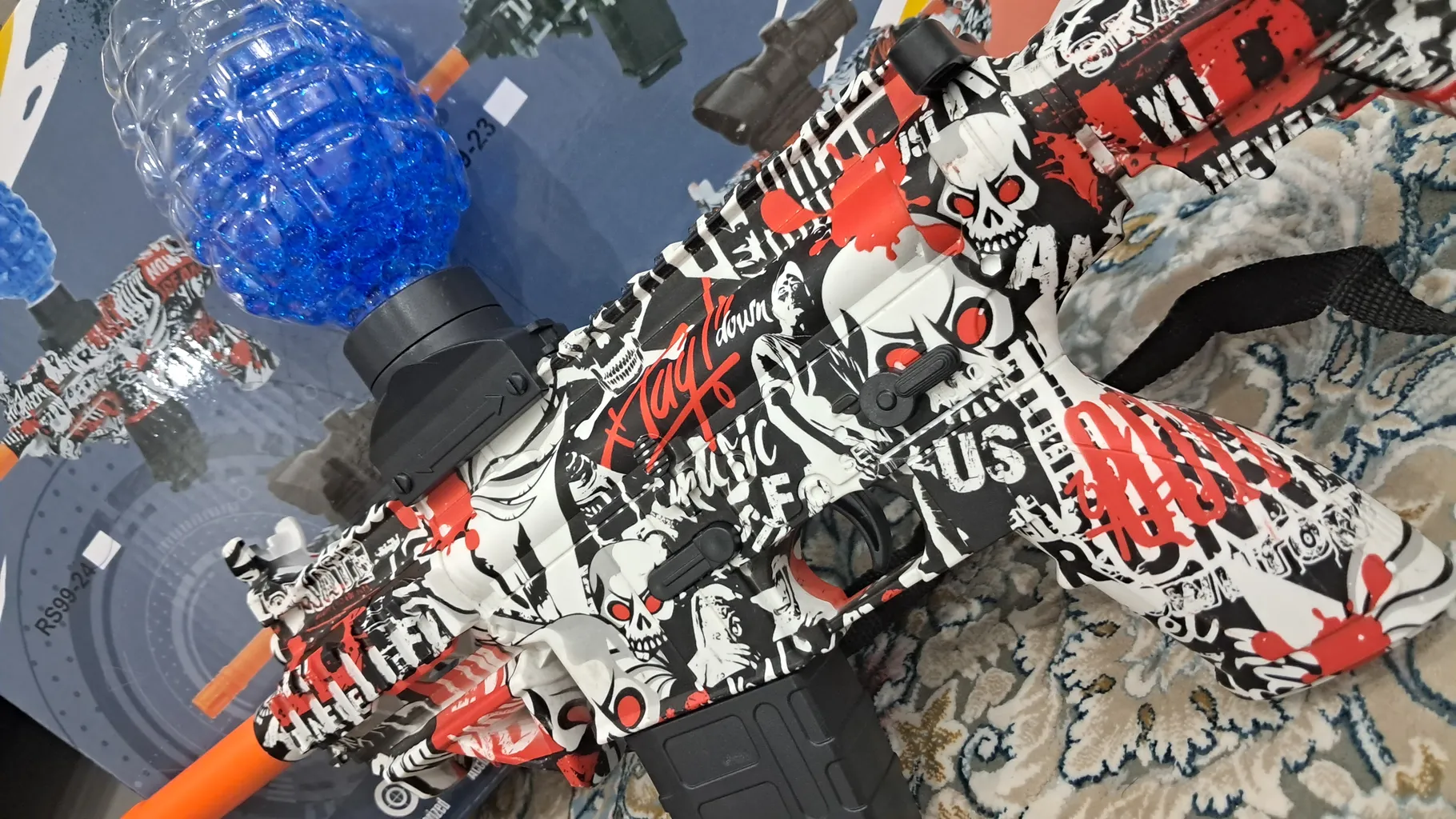 تفنگ بازی مدل تیر ژله ای Mini M416