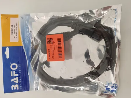 کابل برق سه پین منبع تغذیه لپ تاپ بافو مدل EU-C5 3Cx1.5MM طول 1.5 متر