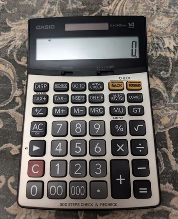ماشین حساب کاسیو مدل DJ-240D Plus