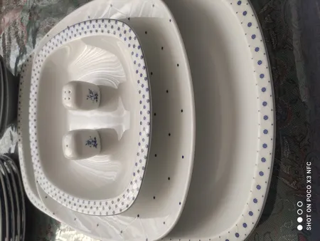 سرویس غذاخوری 27 پارچه چینی زرین ایران مدل کواترو ورنیکا درجه یک