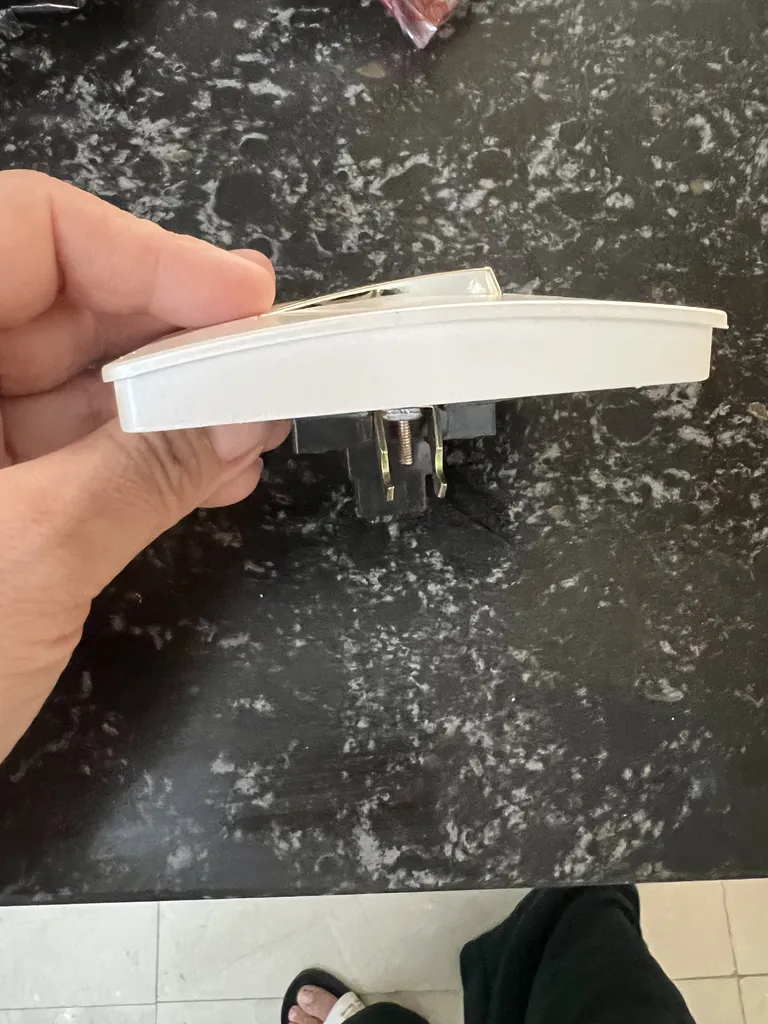 کلید تک پل آسیا مدل کریستال صدفی