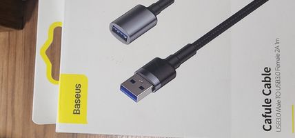 کابل افزایش طول USB 3.0 باسیوس مدل CADKLF-B0G طول 1 متر