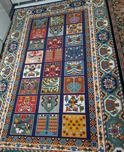 تجریه خرید گلیم ماشینی دنیای فرش طرح خشتی سلطنتی