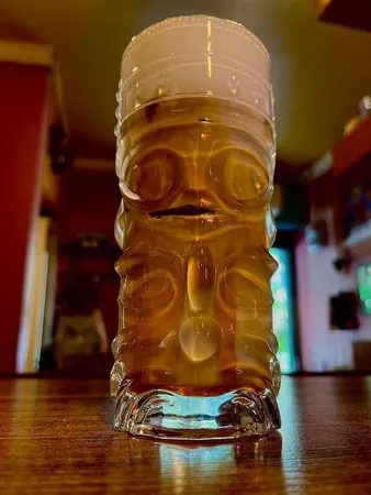 لیوان آلوا مدل تیکی شیشه‌ای