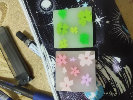 پاک کن مدل مغزدار ژله ای شکوفه بسته 2 عددی