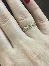 تجریه خرید انگشتر طلا 18 عیار زنانه جواهری سون مدل 3349