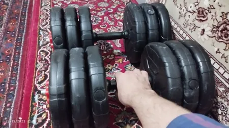دمبل رادیس فیت مدل DVP-15-2500 وزن 15 کیلوگرم بسته 2 عددی