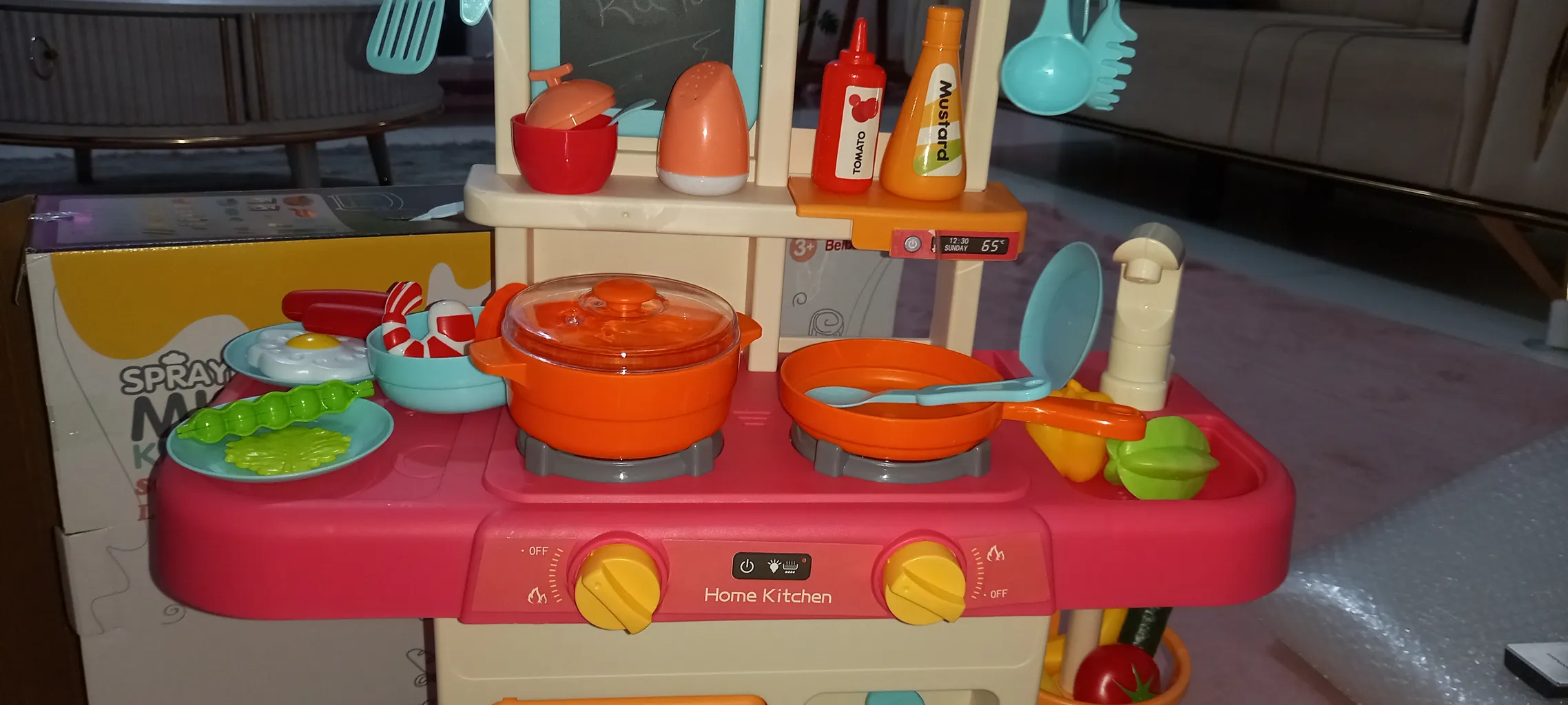 ست اسباب بازی آشپزخانه مدل اجاق گاز بخار کن کد 168